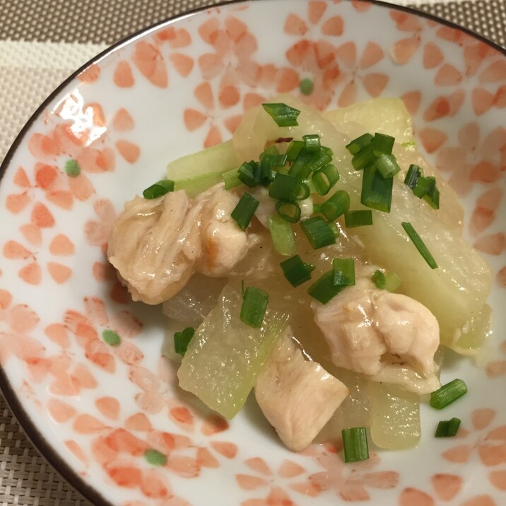簡単もう一品!冬瓜とささみのヘルシーあんかけ
